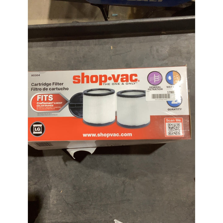 Lot # 1780 Shop-Vac Vacuum-Dust Collector Filters $37.99