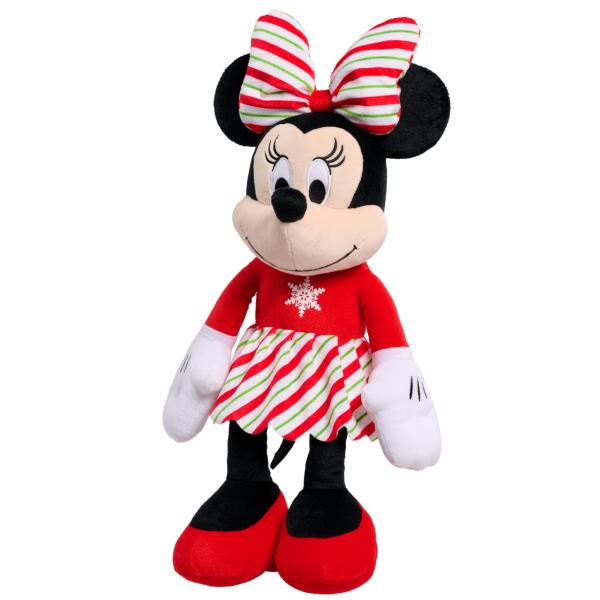 Lot # 653 Just Play Disney Holiday Classics Large Minnie Mouse Yuletide Stripes Plush, 19-inch Stuffed Animal, Soft and Cuddly, Officially Licensed, Kids Toys for Ages 2 Up