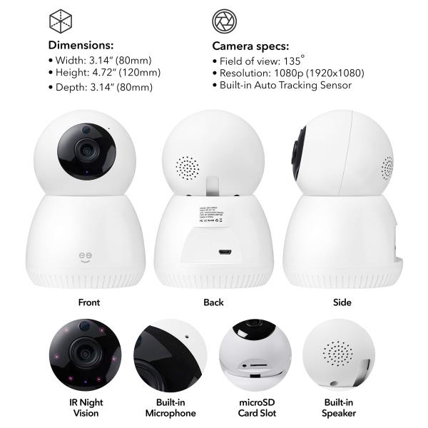 Lot #  Geeni SCOPE WiFi Smart Motion Security Camera $35