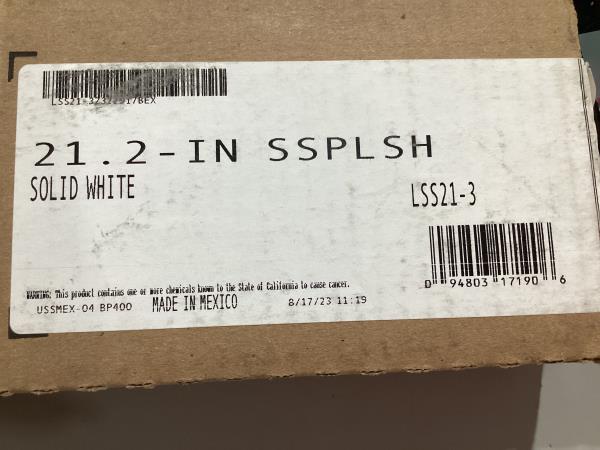 Lot # 1867 Cultured Marble Back Splash $34.98