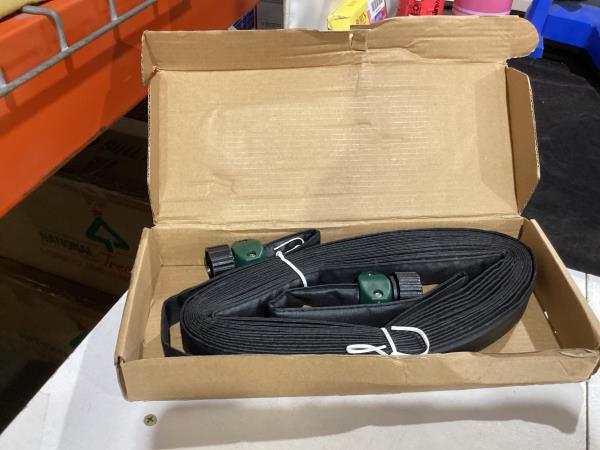 Lot # 573 Melnor 86025IN 86025-IN 25 ft. Flat Soaker Hose, Black, Blue