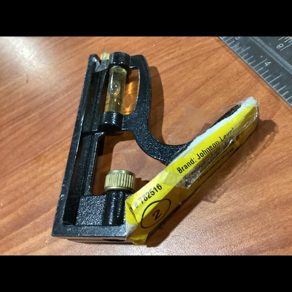 Lot # 28 Johnson Level Black Angle Finder 7825-16 Used $12