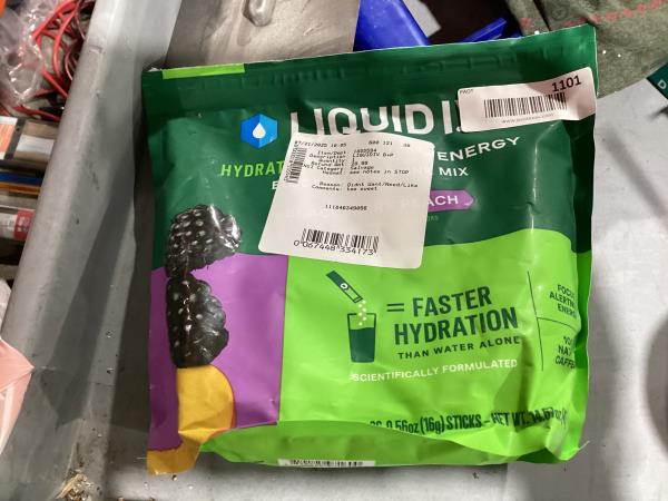 Lot # 1101 Liquid Hydration Multiplier + Energy Drink Mix $40