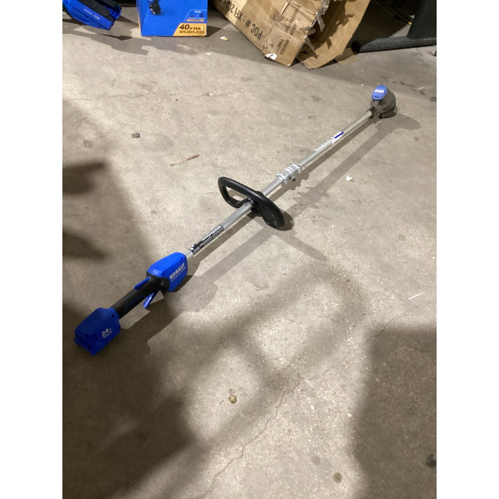 Lot # 1295 KOBALT Brushless String Trimmer KST 224B-03 - 24V, 0.08in Twist Nylon Line, Blue/Silver
