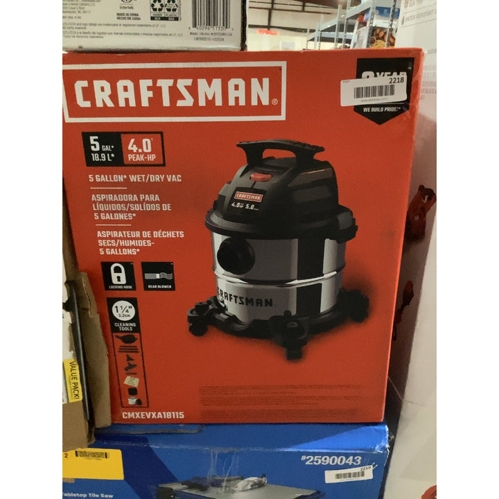 Lot # 2218 CRAFTSMAN Vacuum $59.98