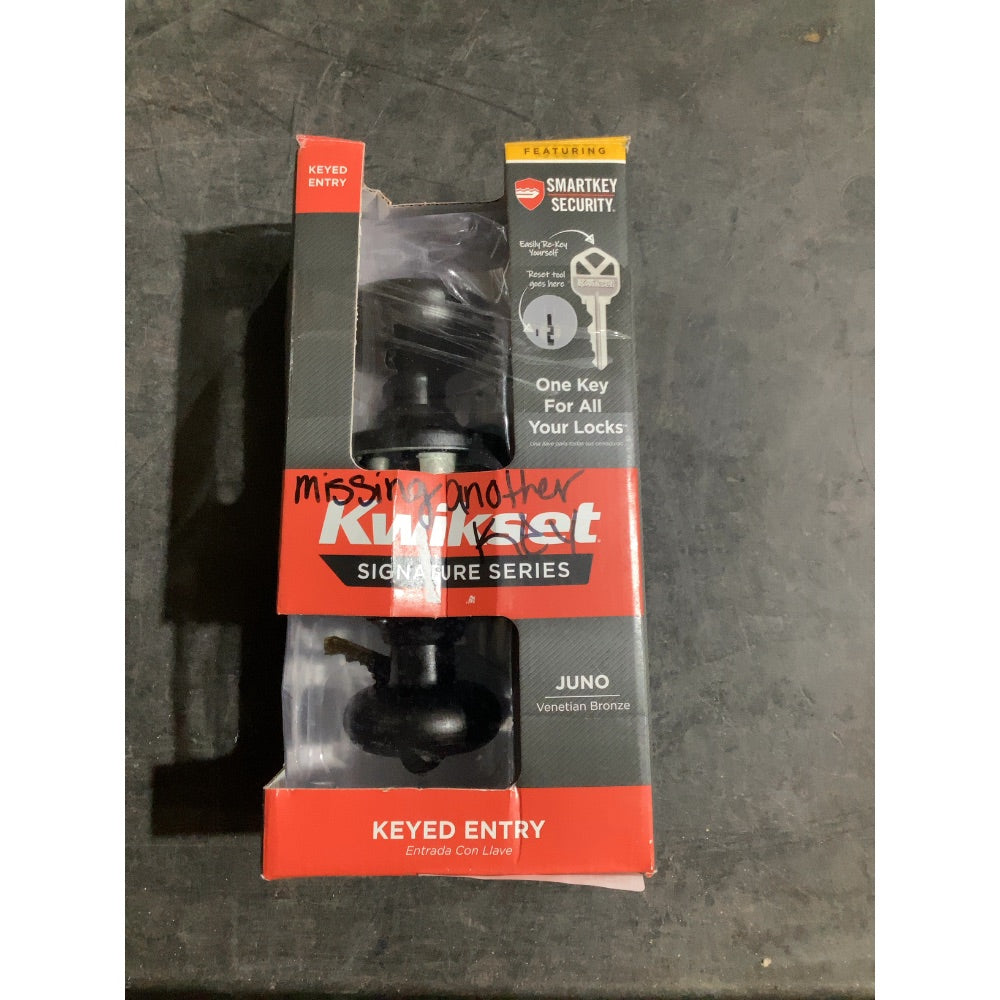 Lot # 876 Kwikset Door Knob $27.57