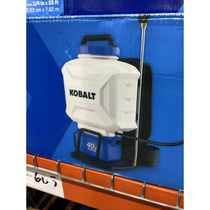 Lot # 617 Kobalt Backpack Chemical Sprayer Kit $200.00
