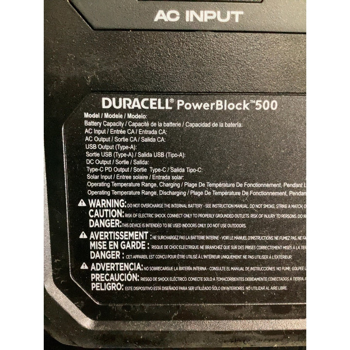 Lot # 900 Duracell PowerBlock 500 $300