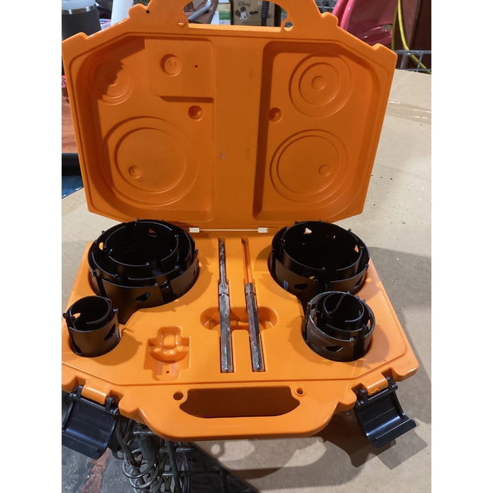 Lot # 158 SPYDER 14pc Carbide Hole Saw Kit Orange $1.50
