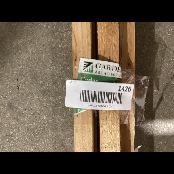 Lot # 1426 Bowers Forest Products Cedar Garden Stakes $28