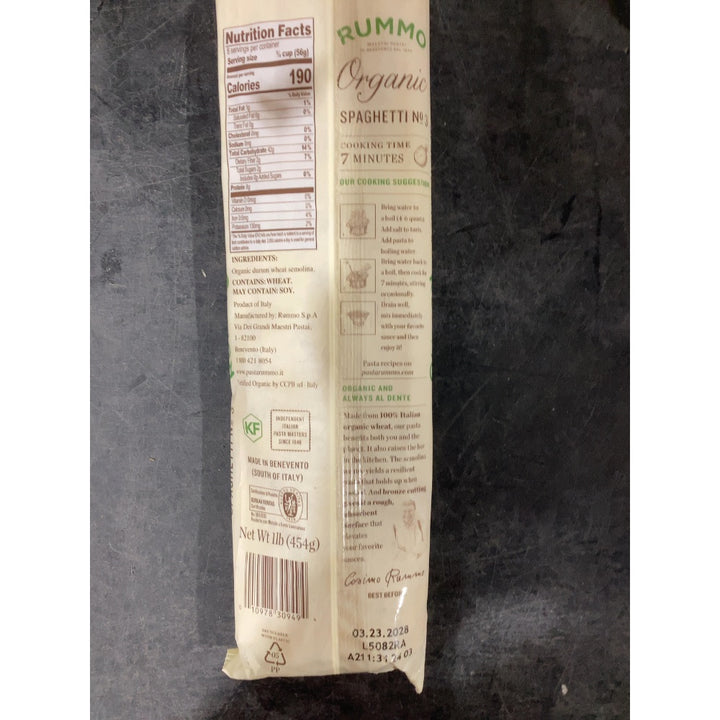 Lot # 1739  Rummo Spaghetti Pasta N.3