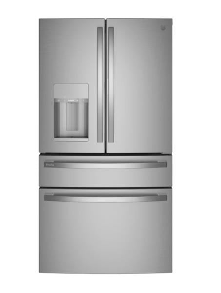 GE Profile 27.9-cu ft Smart French Door Refrigerator with Ice Maker, Water and Ice Dispenser and Door within Door (Fingerprint-resistant Stainless Steel) ENERGY STAR