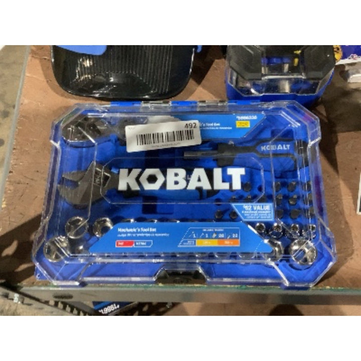 Lot # 492 Kobalt 62-Piece Mechanics Tool Set $55