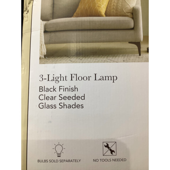 Lot # 928 Allen + Roth JF6910 3-light floor lamp $99