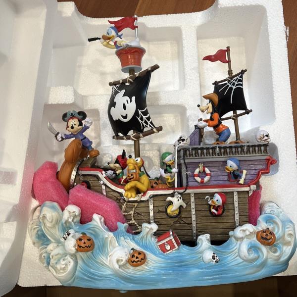 Disney Halloween Pirate Ship with Lights and Music Open Box