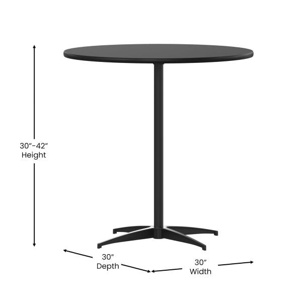Lot # 1661 Lars Black 30'' Round Wood Cocktail Table $140