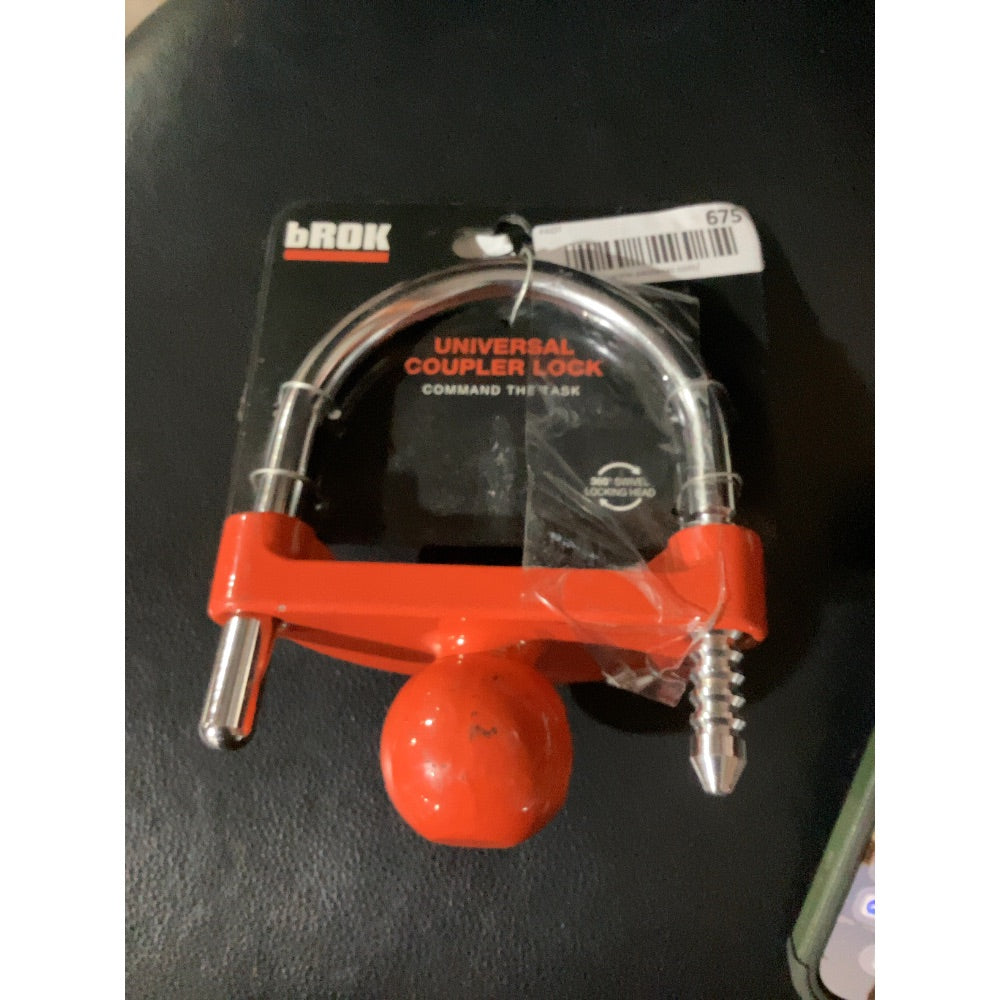 Lot # 675 bROK Anti-Towing Coupler Lock $24.99