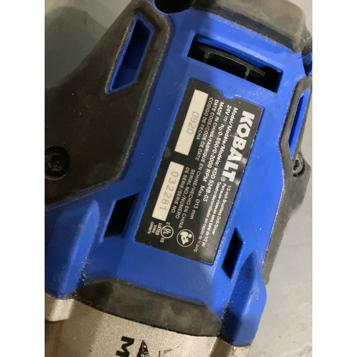 Lot # 843 Kobalt HDD 524B-03 Cordless DrillDriver $10.00