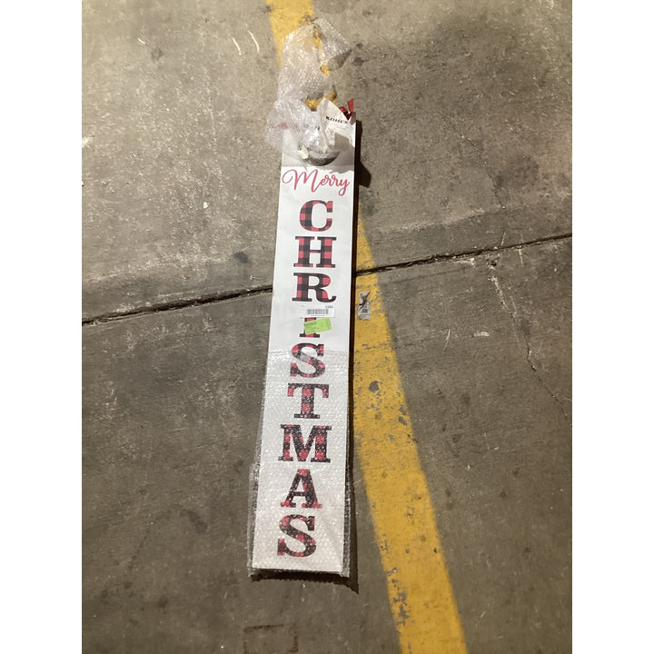 Lot # 1066 PAOT Merry Christmas Vertical Sign - $49