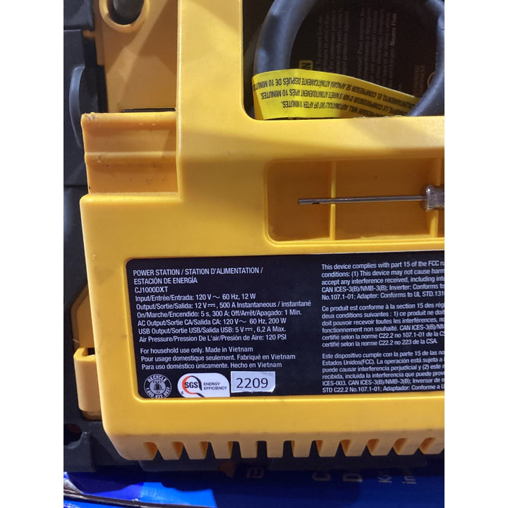 Lot # 98 CAT CJ1000DXT Power Station $120.00