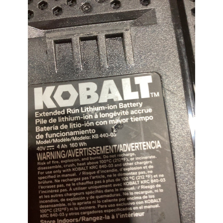 Lot # 116 Kobalt KB 440-03 Battery $25.00