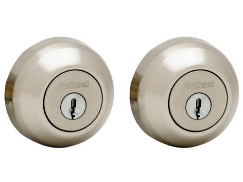 Lot # 1518 Kwikset Satin Nickel Double Cylinder Deadbolt $56