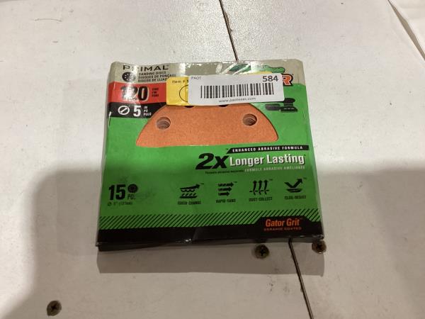 Lot # 584 4141 5" 120G Sand Disc