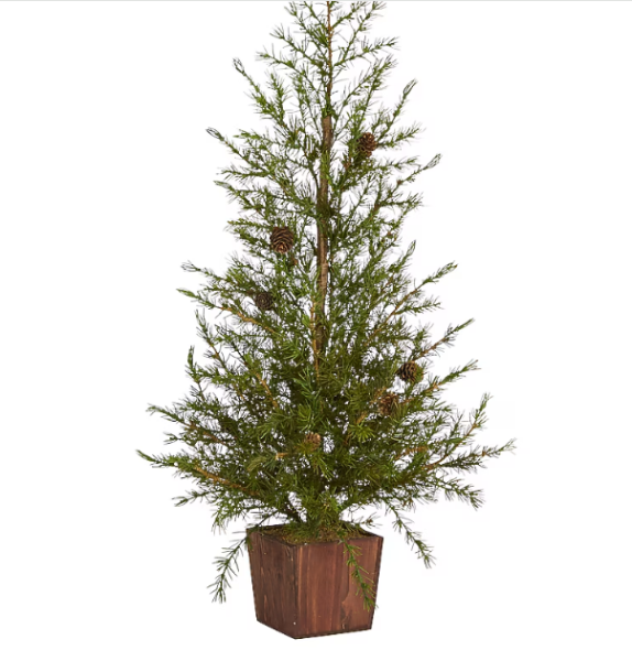 Lot # 1561 Nearly Natural 3-ft Pine Artificial Christmas Tree $55