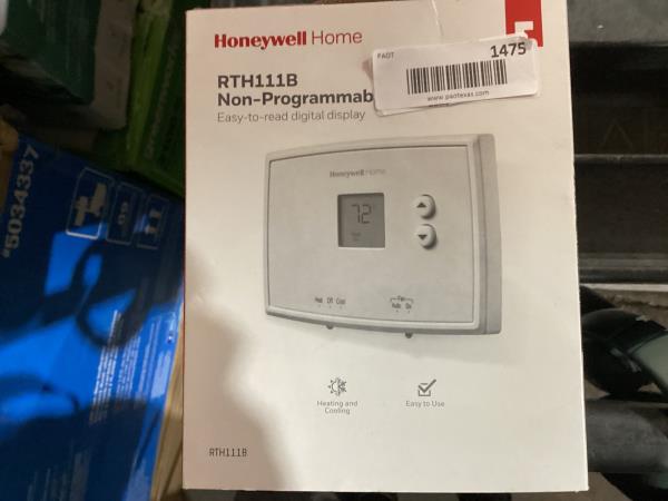 Lot # 1475 Honeywell Home Non-Programmable Thermostat $31