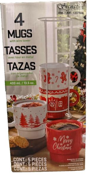 Signature Houseware Holiday Stoneware Mugs $27