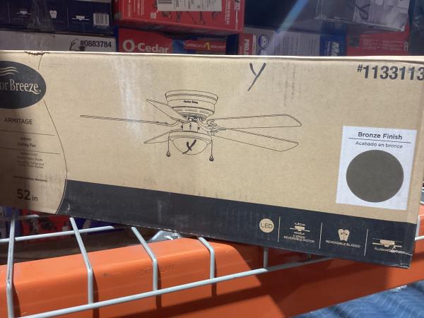 Lot # 1209 Assuming a brand of Generic and a retail price of $25.00

Generic 1209 Ceiling Fan $25.00