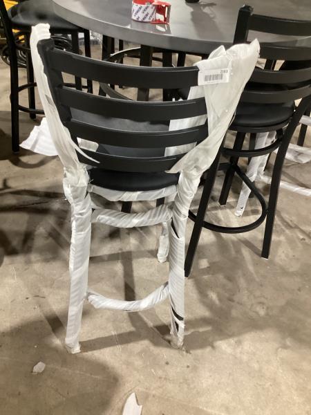 Lot # 2163 Flash Furniture Ladder Back Metal Height Chair $80