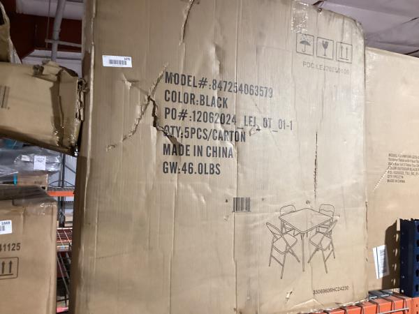 Lot # 1670 Flash Furniture 5-Piece Folding Table Set $173
