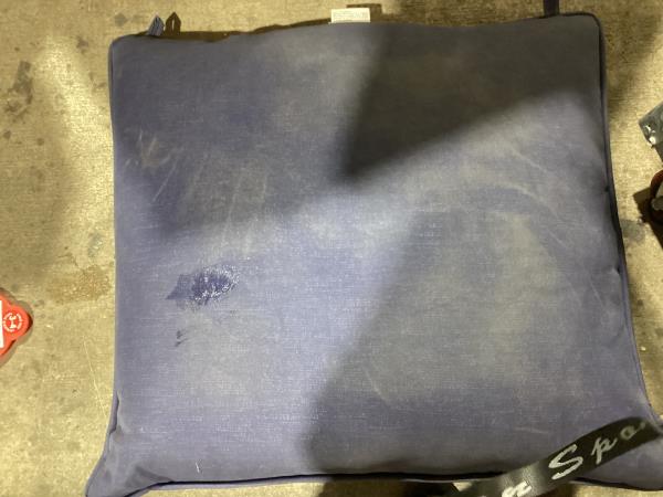 Lot # 294 Style Selections Adria Abstract Chair Cushion $60
