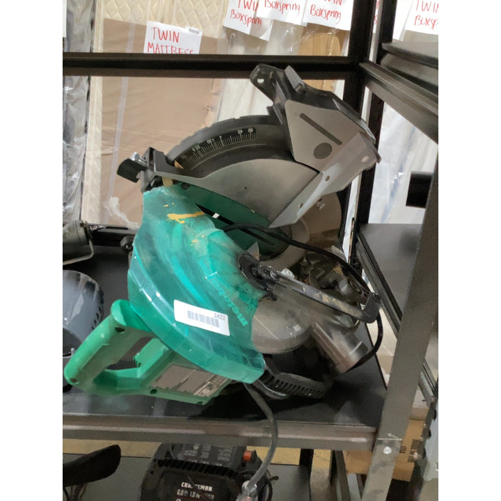 Lot # 2422 Metabo HPT Miter Saw $140