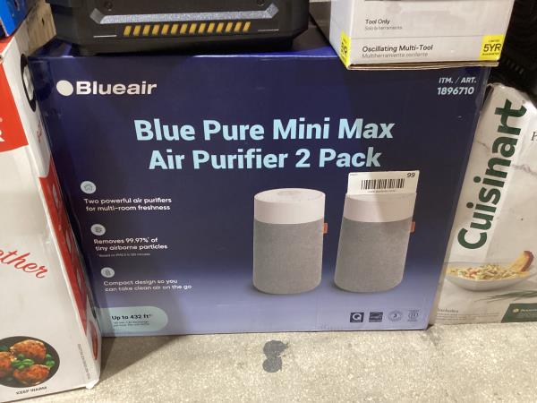 Lot # 99 Blueair Pure Mini Max Air Purifier, 2-pack $100