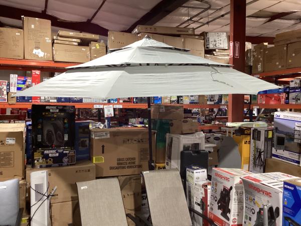 Lot # 6 teal patio umbrella $99