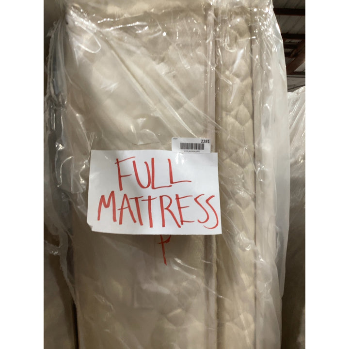 Lot # 2281 Beige Full Mattress $150.00