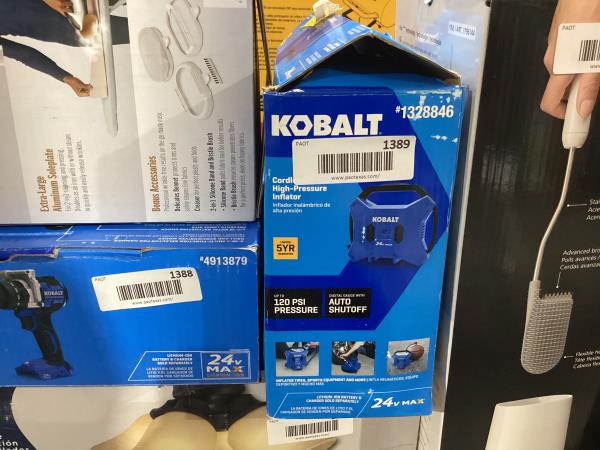 Lot # 1389  Kobalt Cordless Pressure Inflator $75