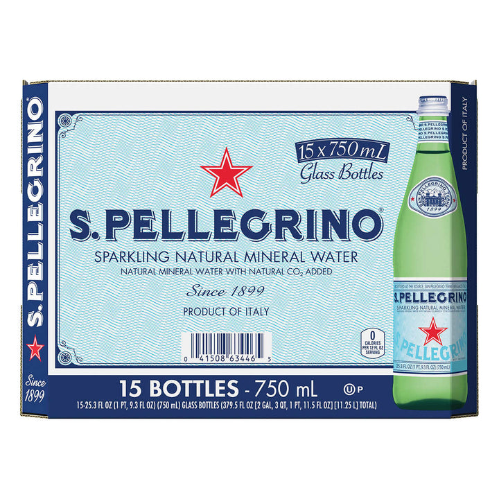 Lot # 819 San pellegrino San pellegrino water sparkling mineral $71.24