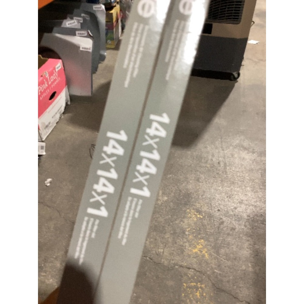 Lot # 731 Grey-White 14x14x1 Pleated Air Filter $10