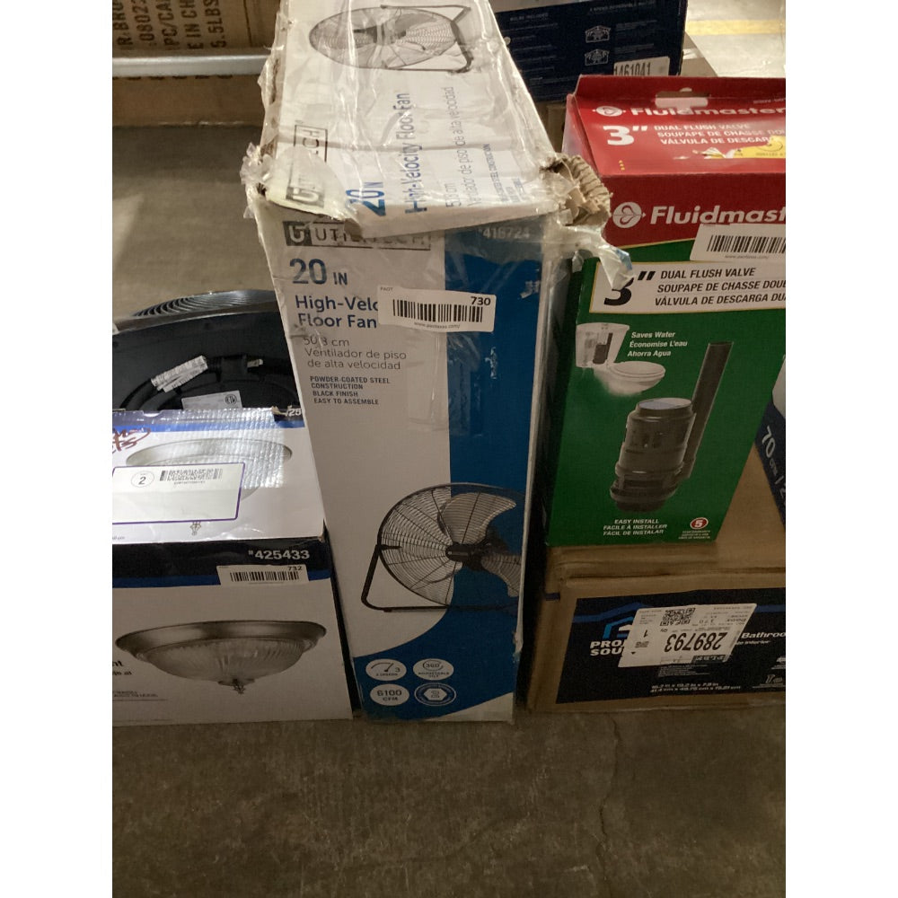 Lot # 730 Utilitech Fan $73.49