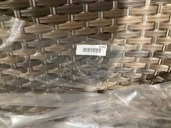 Lot # 2140 Style Selections Lola Wicker Outdoor Loveseat $130