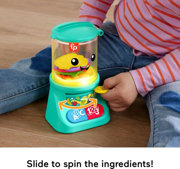 Lot # 1110 Fisher-Price Laugh & Learn Baby & Toddler Toy Counting & Colors Smoothie Maker Pretend Blender with Music & Lights for Ages 9+ Months