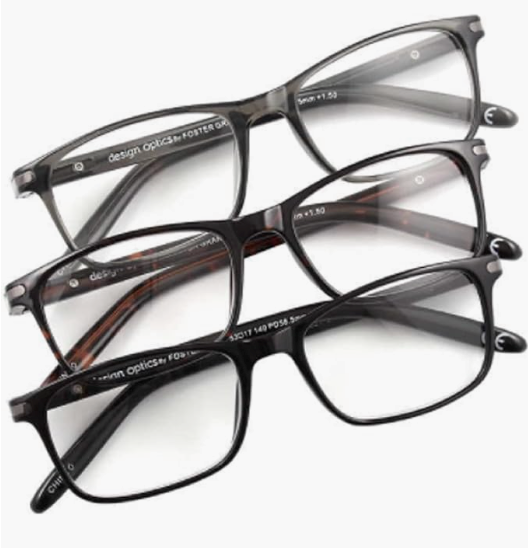 Lot # 1099 FOSTER GRANT DESIGN OPTICS Reading Glasses 3Pck