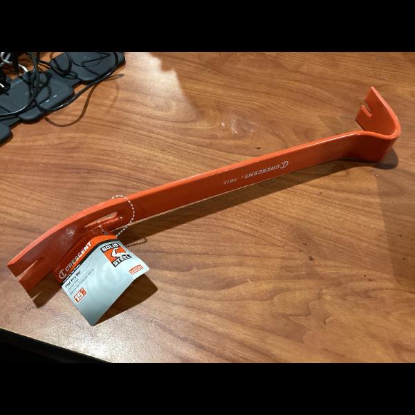 Lot # 924 Crescent PR15 15-inch Flat Pry Bar Hand Tool $10.98
