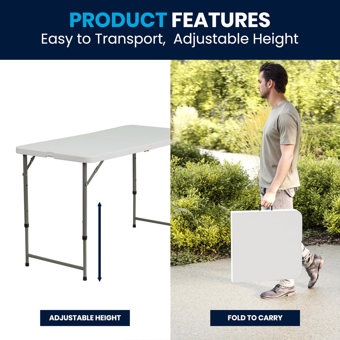 Lot # 2115 Flash Furniture Folding Table $47.77