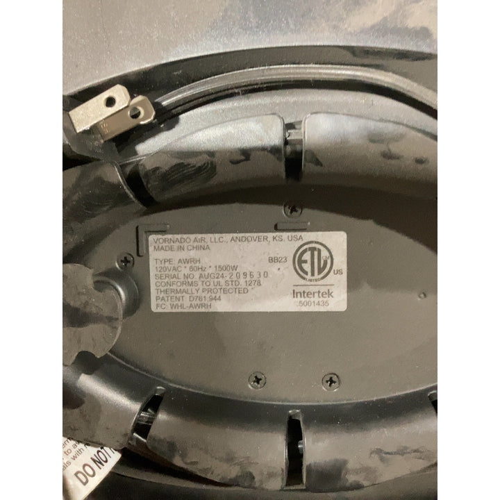 Lot # 233 Vornado AVWH Heater $45.00