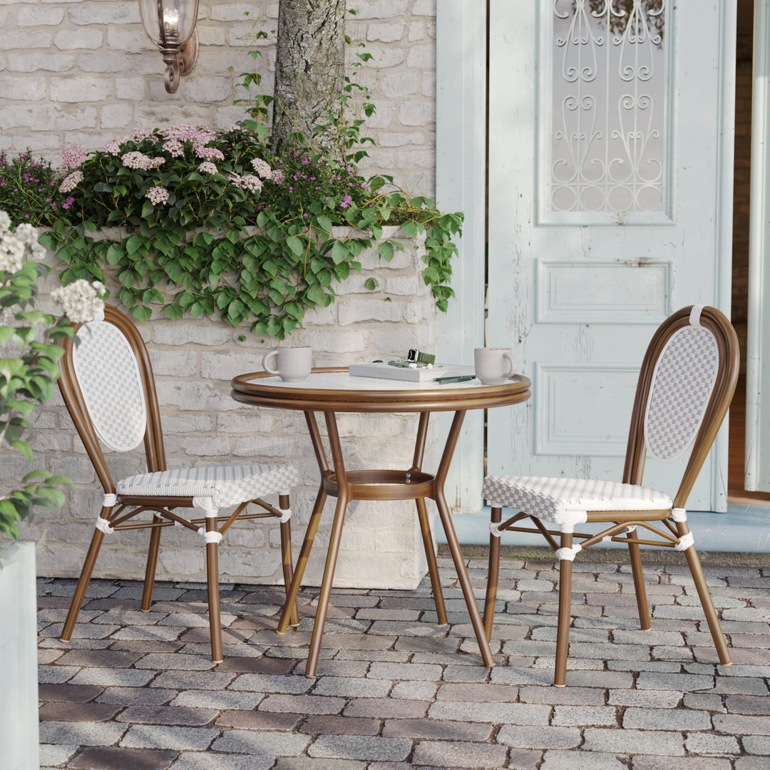 Lot # 2066 Flash Furniture Patio Bistro Tables $237.99