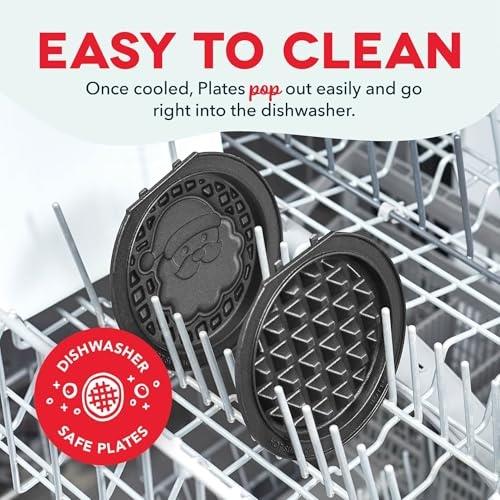 Dash MultiMaker Mini Waffle System with Removable Plates and Storage Case (open box)